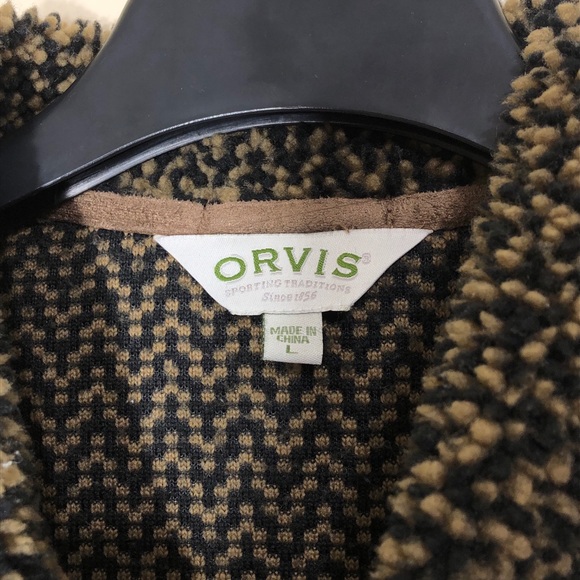Orvis Casual Fleece Sherpa Coat - Picture 3 of 7